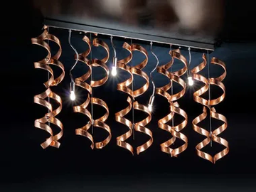ASTRO - Crystal ceiling lamp by Metal Lux - view 2